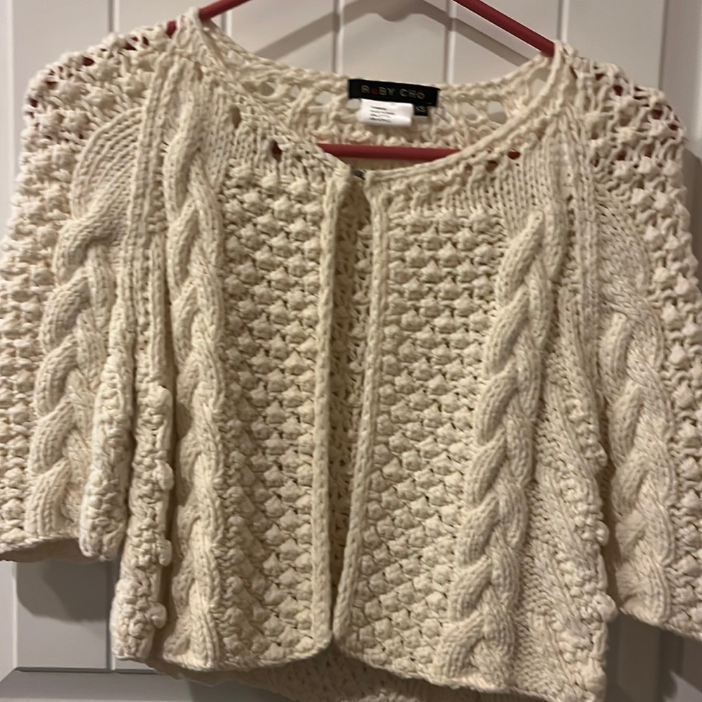 Ruby Cho cream cardigan